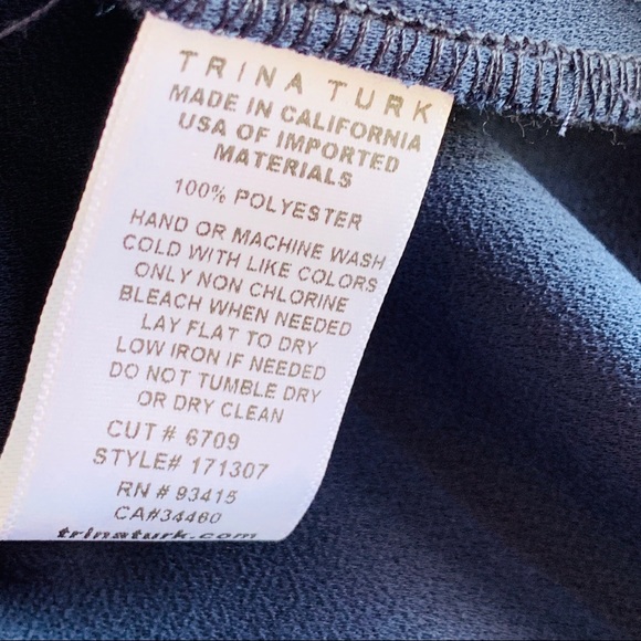 New TRINA TURK Sz 4 Floramaria dress blue NWOT - Picture 8 of 8
